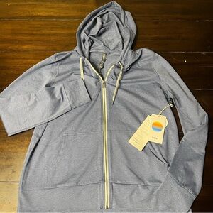 Vuori Halo Performance Hoodie 2.0 Quartz Heather Large NWT